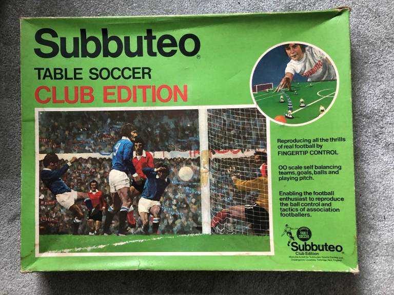 SUBBUTEO CLUB EDITION FOOTBALL EMPTY BOX WITH ORIGINAL HAMLEYS LABEL