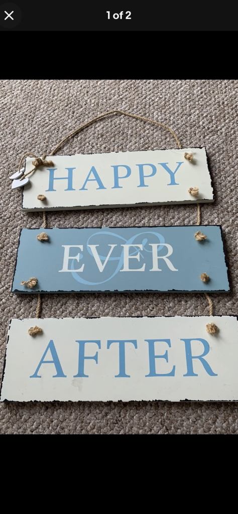 Wooden hanging sign - brand new 