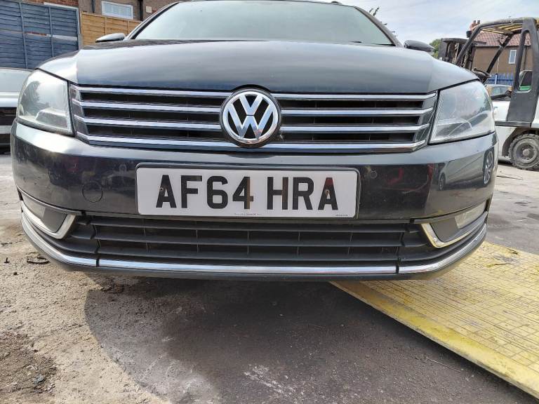 VW PASSAT ESTATE 2010-14 FRONT BUMPER w. SENSORS ; colour : LC9X