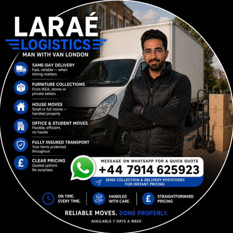 Man with Luton Van | House Moves, Furniture Delivery | Same Day Available