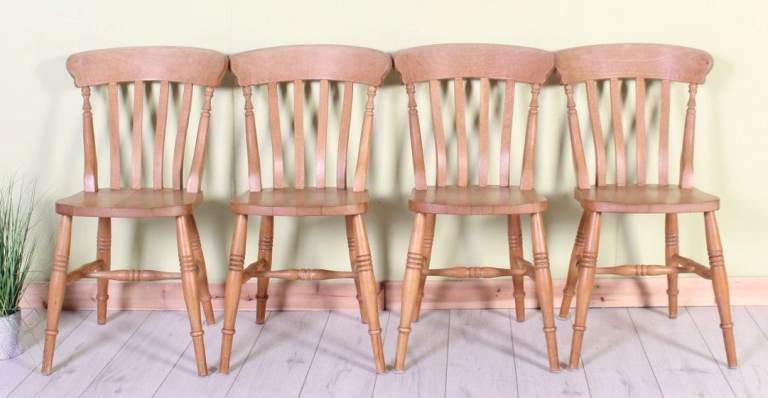 Delivery Options - Solid Beech Farmhouse Slat Back Kitchen Chairs