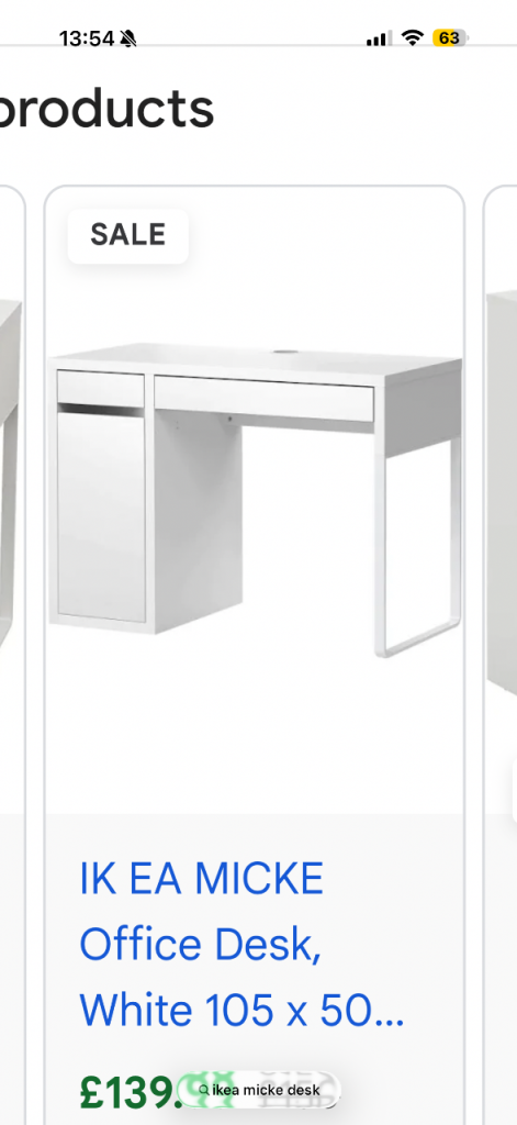 Free ikea desk 