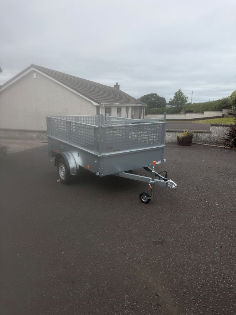 Car Trailer (Broniss) - 8FT x 5FT - Galvanised - 1 Years Warranty