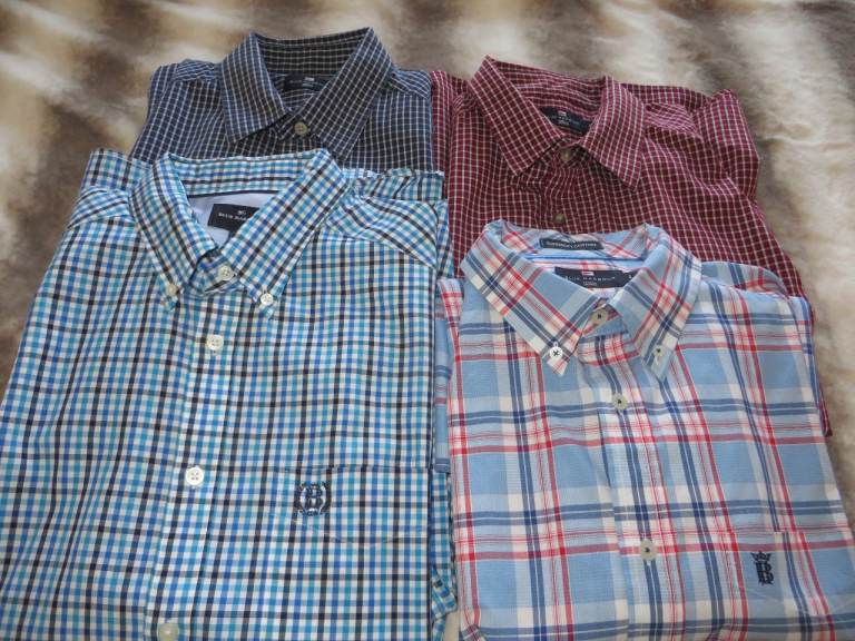 4 AS NEW LARGE SIZE short sleeve M/S Blue Harbour make