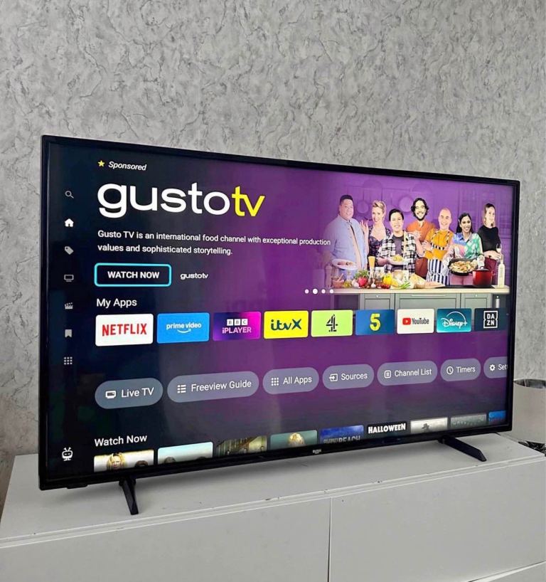 50” 4K Bush Smart WiFi Ultra Hd led tv Excellent condition