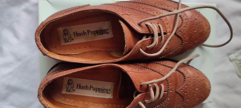 Hush Puppies brown leather shoes
