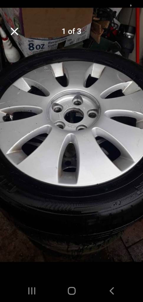 Audi alloy wheel & tyer 205,55,16