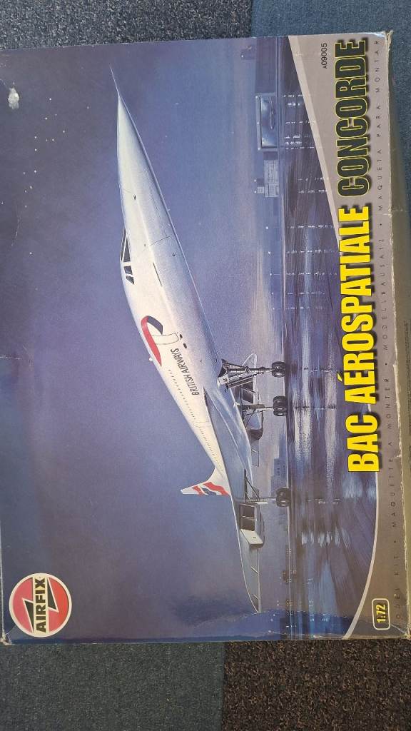 Airfix BAC Aerospatiale Concorde Model Kit – New, Opened For Photos