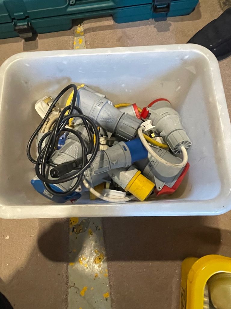 Box of industrial PAT Testing accessories