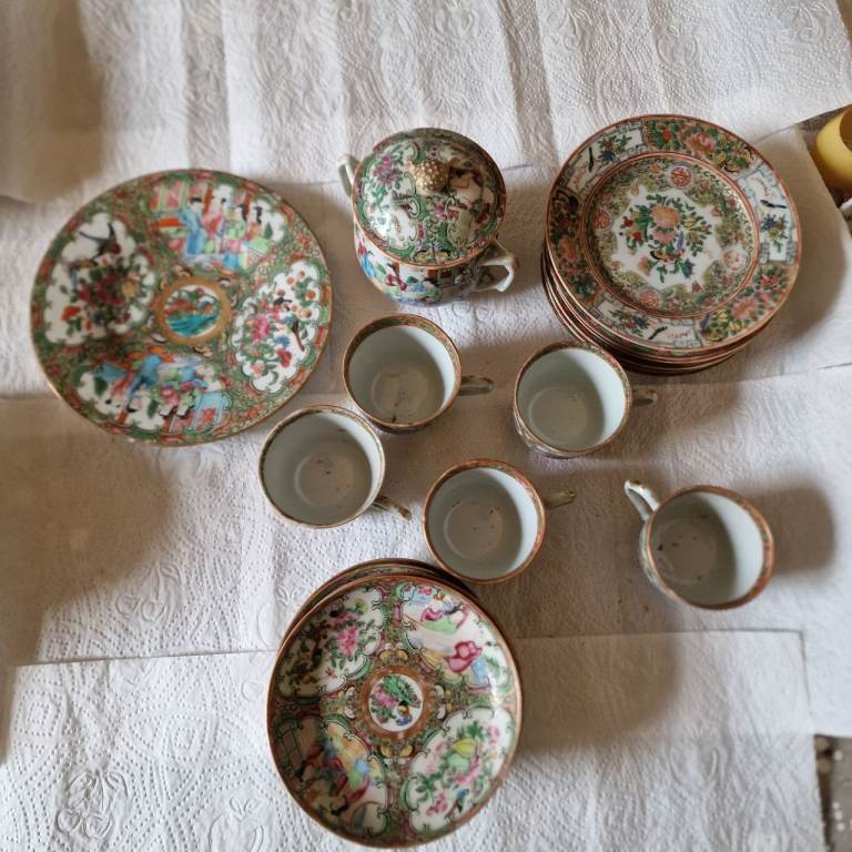 Famille Rose Cantonese tea sets