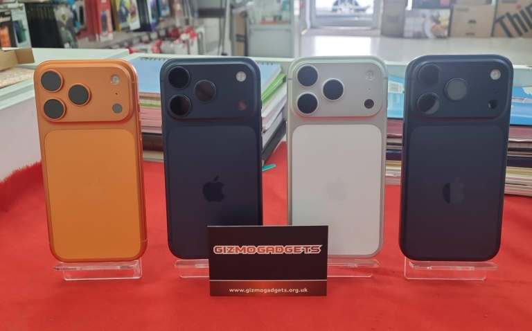 APPLE iPHONE 17 PRO 256GB/512GB-BLUE/ORANGE/SILVER-UNLOCKED-(EXCELLENT COND.)BH98-100%+WARRANTY
