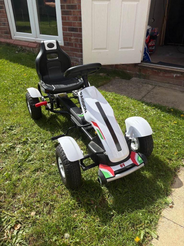 Multicoloured Metal Frame Pedal Go-Kart - Passion Brand, Excellent Condition