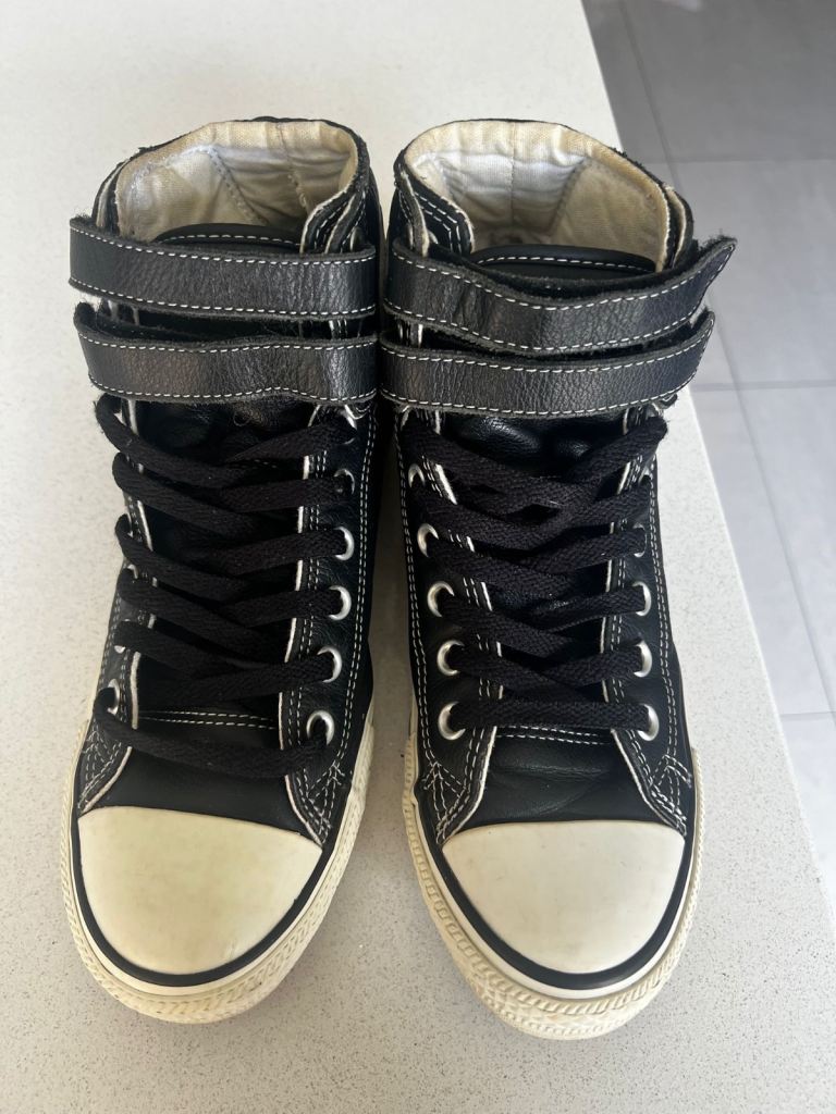 Converse leather high tops