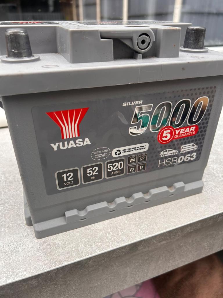 Yuasa HSB063 Silver 5000 12V Car Battery