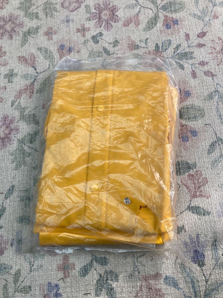 New Yellow Waterproof Jacket – Size XL, Unopened