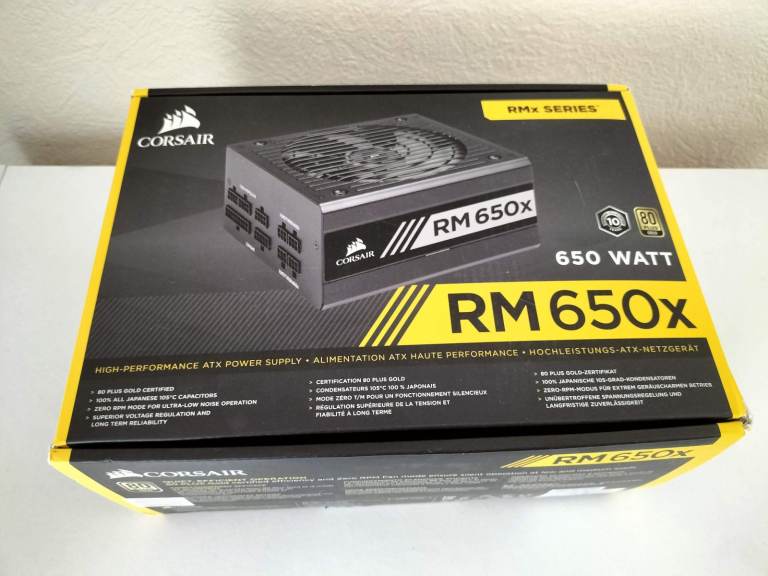 Brand New Corsair RM650x 650W Modular PSU – 80+ Gold Certified