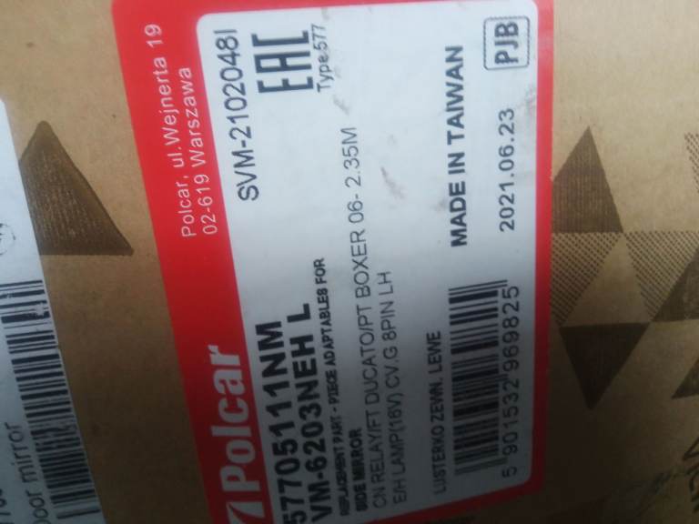 Motorhome wing mirrors brand new 