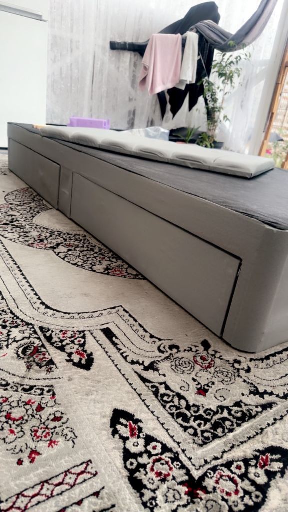 single bed with headboard and 2 drawer 
