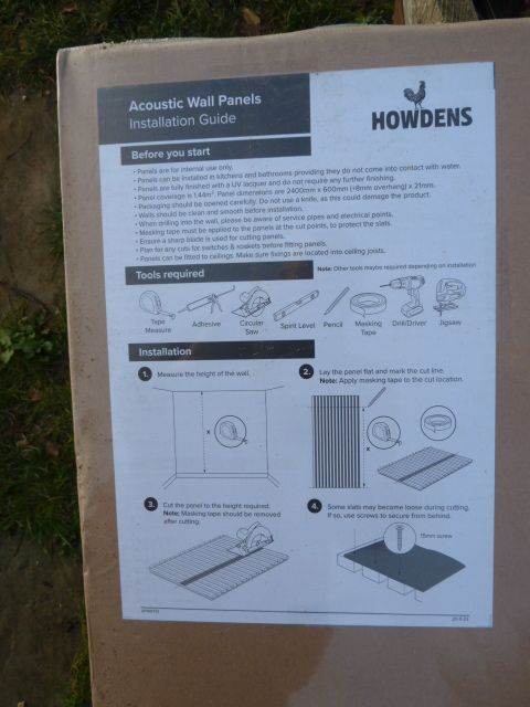 OAK VENEERED acoustic wall panels x 9 (Still sealed)