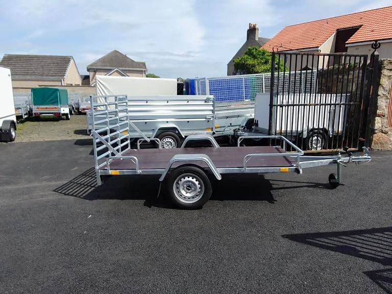 BRAND NEW 8,2FT X 4,3FT SINGLE AXLE QUAD/MOBILITY SCOOTER/GOLF BUGGY TRAILER 750KG