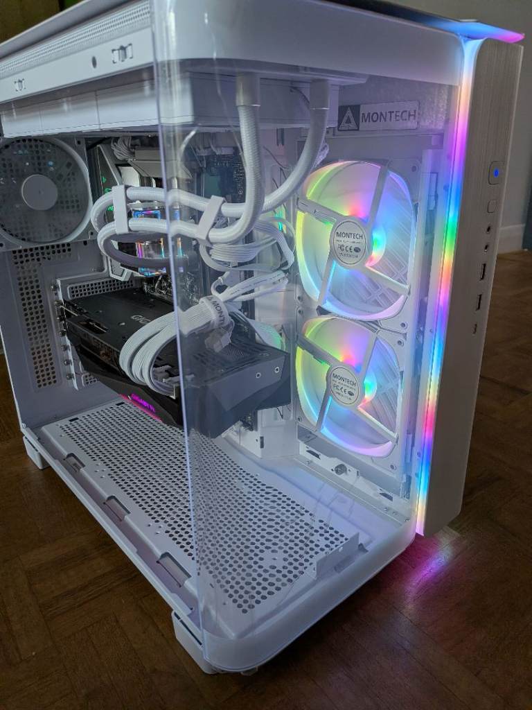  Liquid cooled Ryzen 9 7900 Nvidia RTX 3080 12gb Gaming/Streaming/Editing PC Win11 Wi-Fi NVME