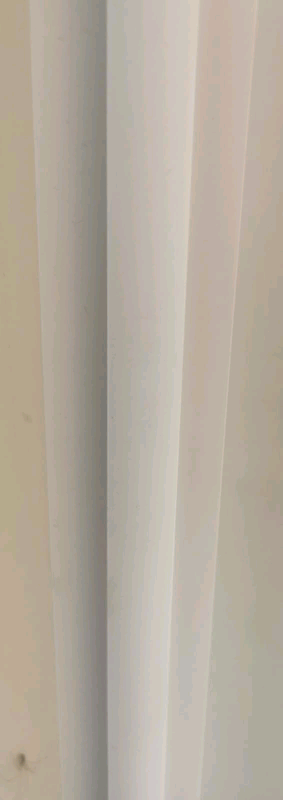White Divider 260cm Trim Strips For Cladding x 2 New