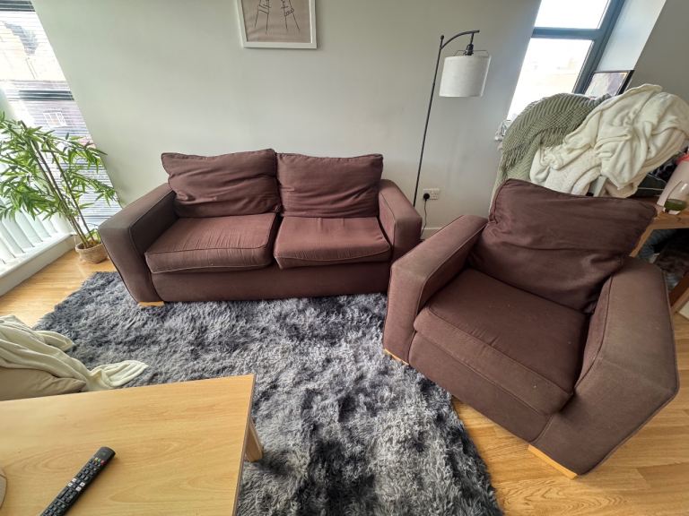 2 seater sofa & matching arm chair Set