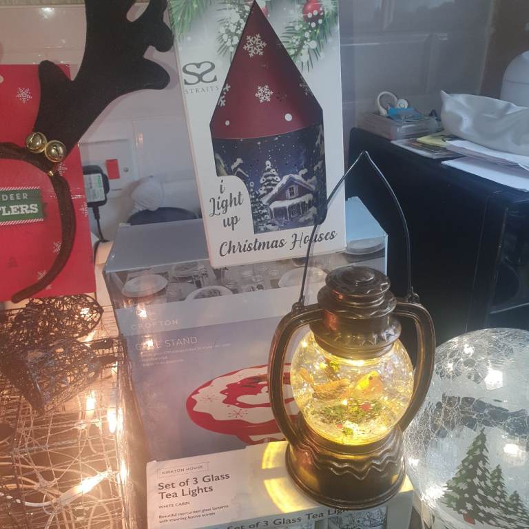 Bumper Christmas Joblot - Lights, Snow Globes, Houses, Tea Lights ...