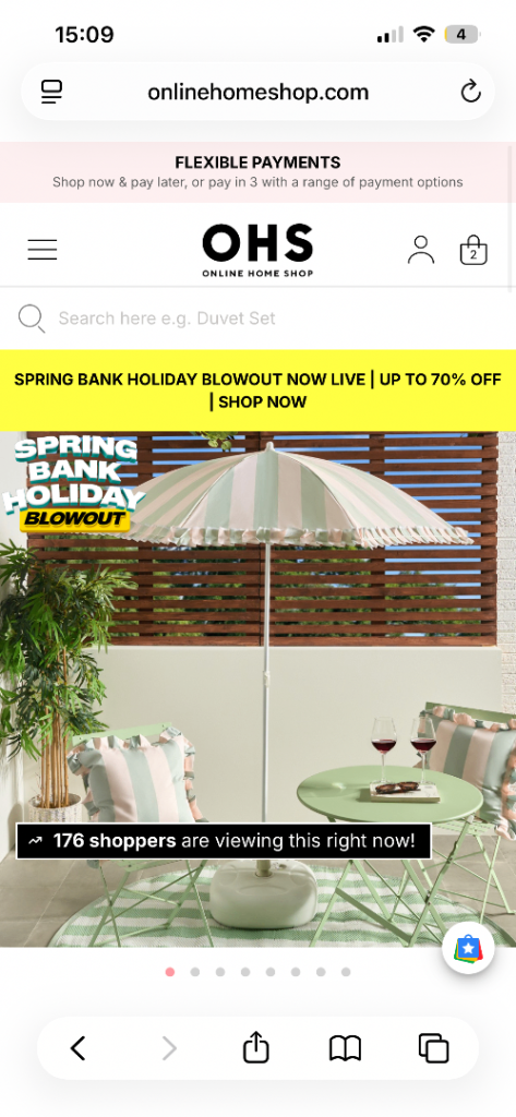 Parasol green bargain 