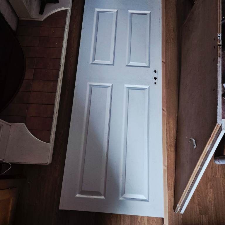 LPD white fire rated 4 Panel internal door 