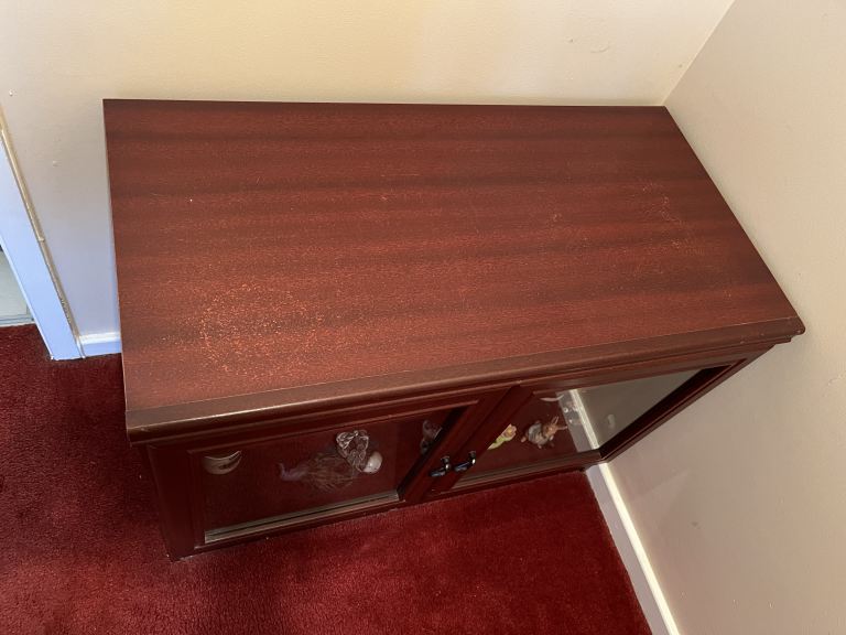 Dark wood unit 