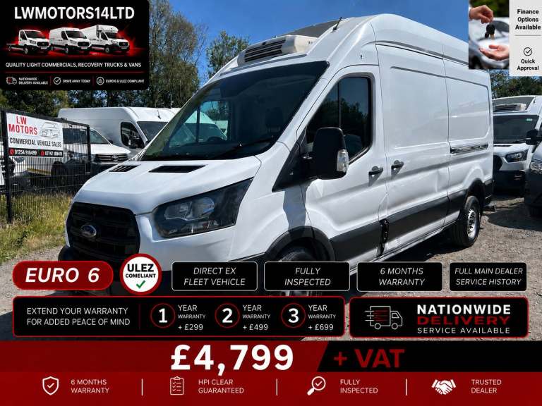 FORD TRANSIT 2.0 ECOBLUE L3H3 LEADER LWB HIGH ROOF FRIDGE FREEZER 2022 22 REG