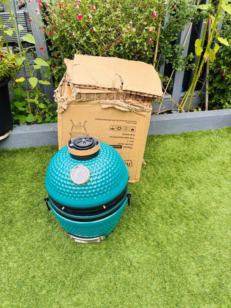 Neo Black Kamado 13" Ceramic Mini BBQ Grill £70- Black - olive - grey - blue