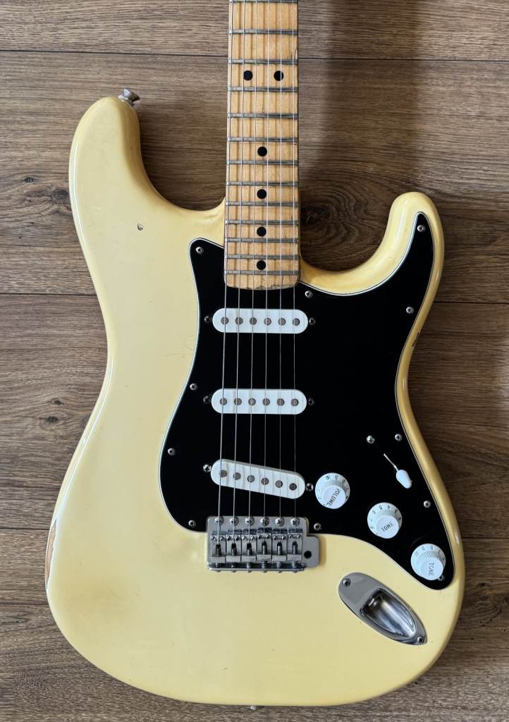 1979 Fender Stratocaster Aged Olympic White