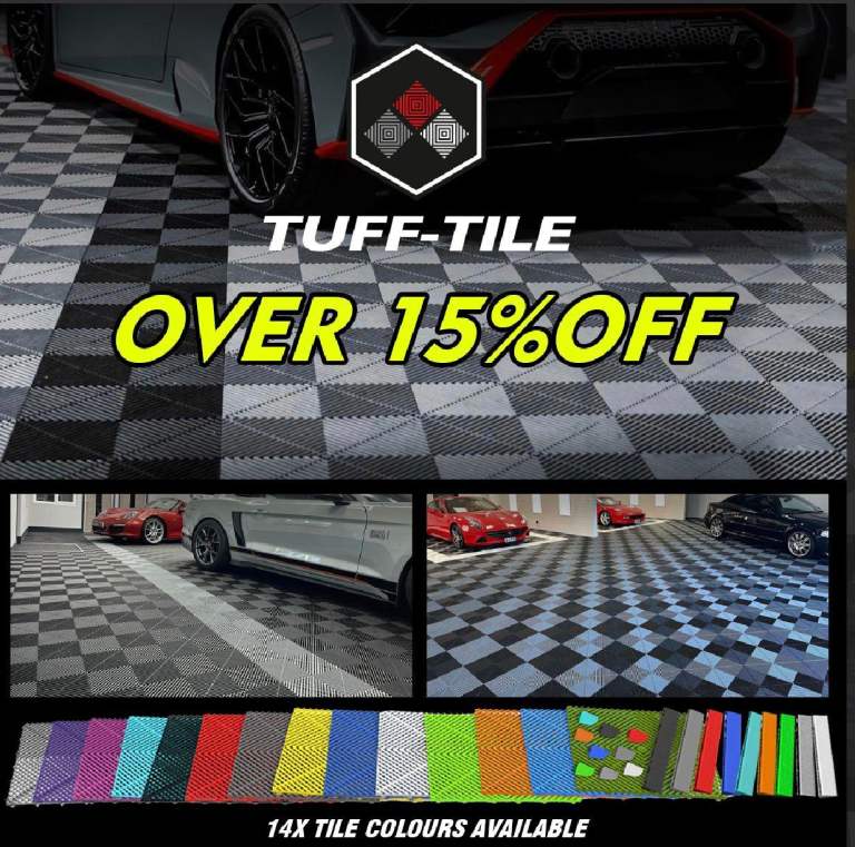 Garage Flooring Tuff Tile Grey Garage Gym Shop Valet Showroom