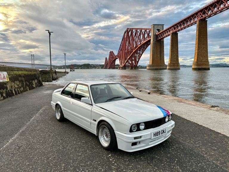 1991 BMW E30 318is M62 4.4 V8 Swapped Coupe White Tech2