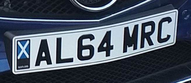 Private registration number 