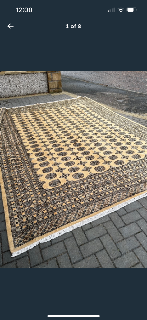 Afghan pure wool handmade Baluch rug 