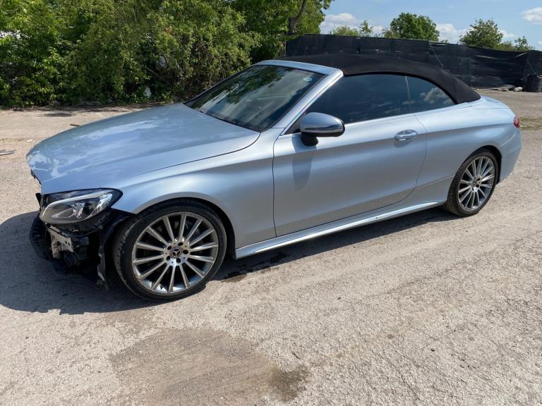 2017 MERCEDES BENZ C CLASS C250 CABRIOLET AMG LINE DAMAGED SALVAGE CAT N