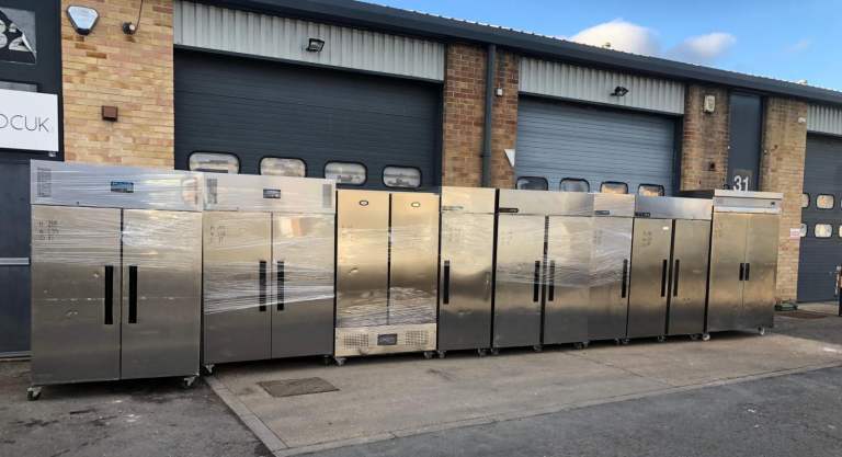 Commercial Double Door Fridge/Freezers - Stainless Steel