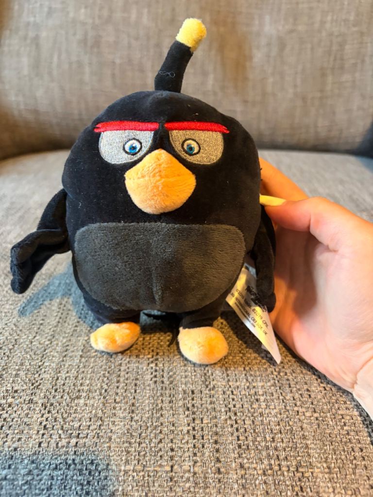 Angry Birds 2 Bomb Bird Plush Toy