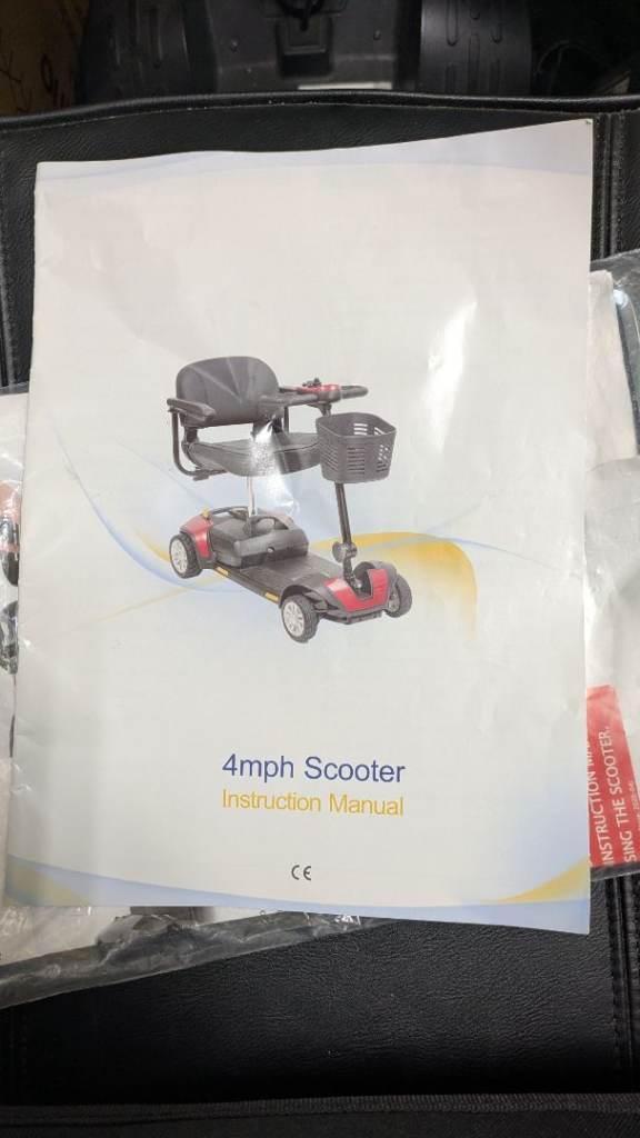 Mobility Scooter 4MPH RED Barely used