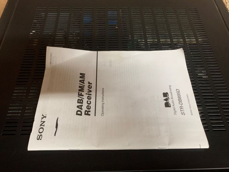 Sony STR-DB895D 7.1 Amplifier with phono stage and DAB radio