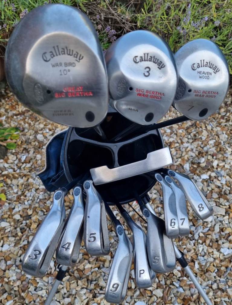 Callaway BB GRAPHITE, Wilson TPA putter, Callaway driver, 3W & 7W - NEW grips, Ping bag & MORE