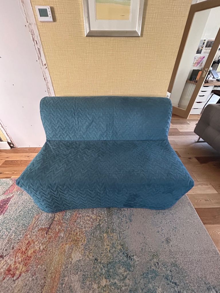 Lycksele IKEA Double Sofa Bed Turquoise 