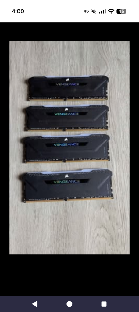 Corsair Vengeance RGB Pro RAM (4 Sticks) - Good Condition