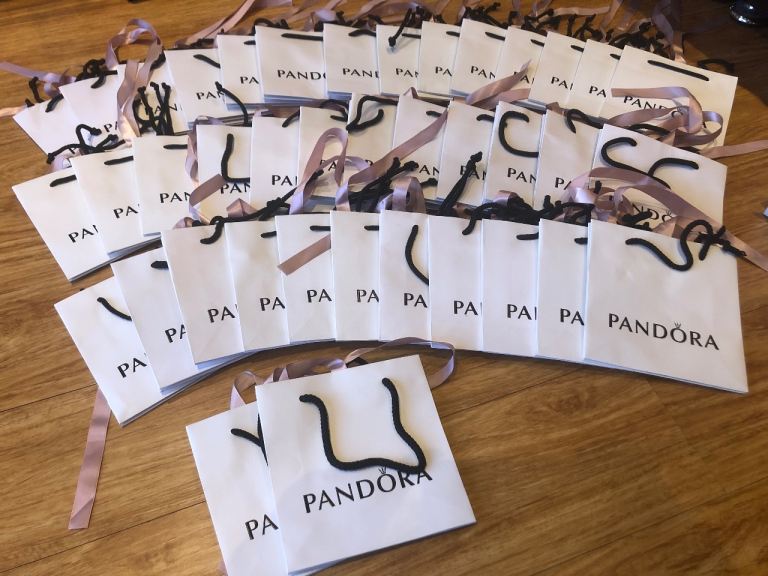 Genuine Pandora pouches, boxes and bags