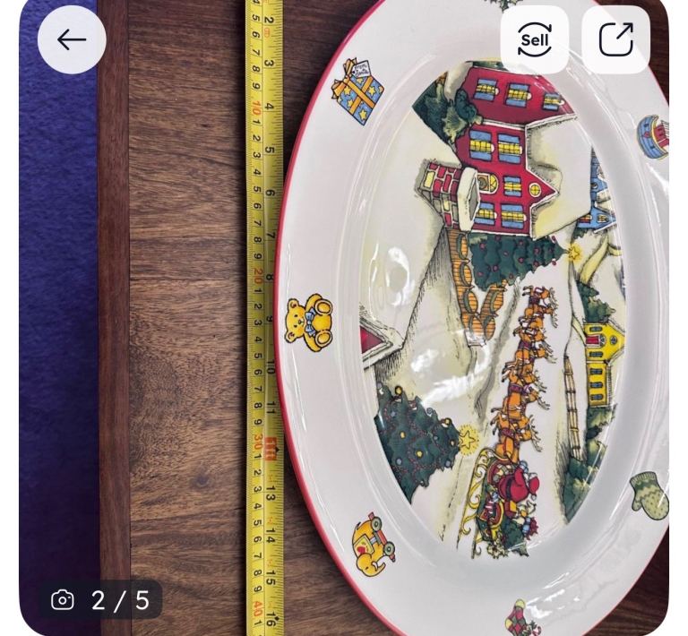 Christmas serving plate 