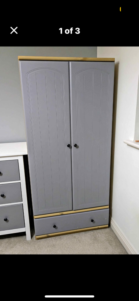 Can deliver grey wardrobe with draw drawer
