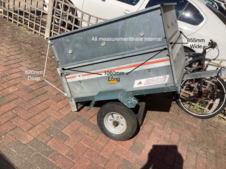 ERDE Galvanised Trailer – with Spare Wheel